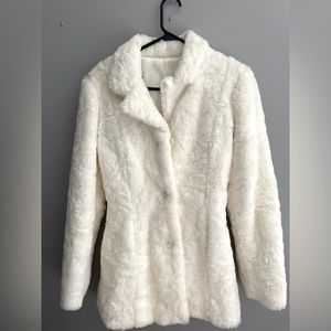 Winter White Winter Coat. Reversible